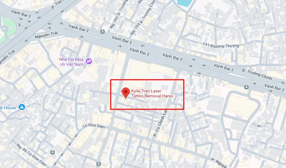 Map showing Kylie Tran Removal at 11 Vuong Thua Vu, Thanh Xuan, Ha Noi