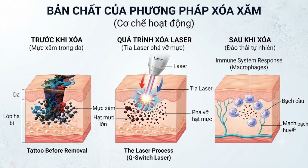 Xóa xăm là gì? Giải pháp xoá xăm với công nghệ hiện đại giúp trả lại làn da nguyên bản